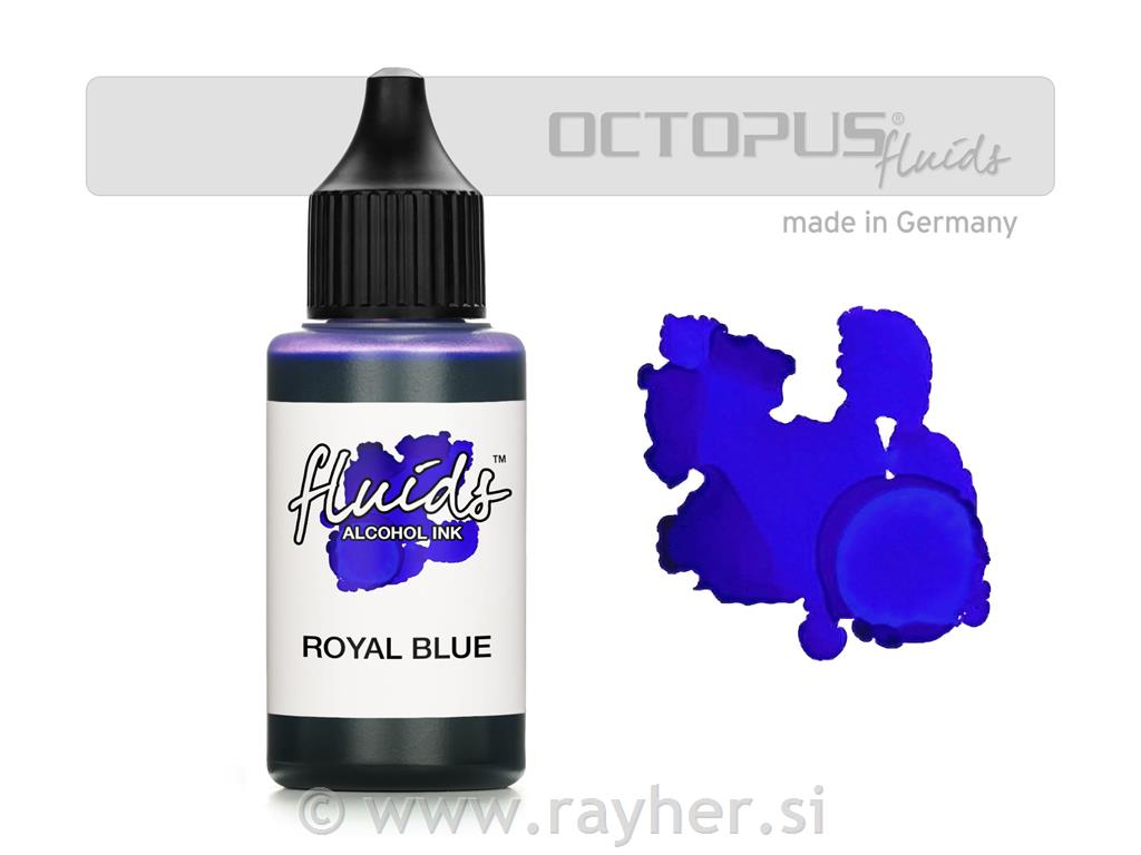 Alkoholni tuš Fluids 30 ml, royal blue, transparentna boja