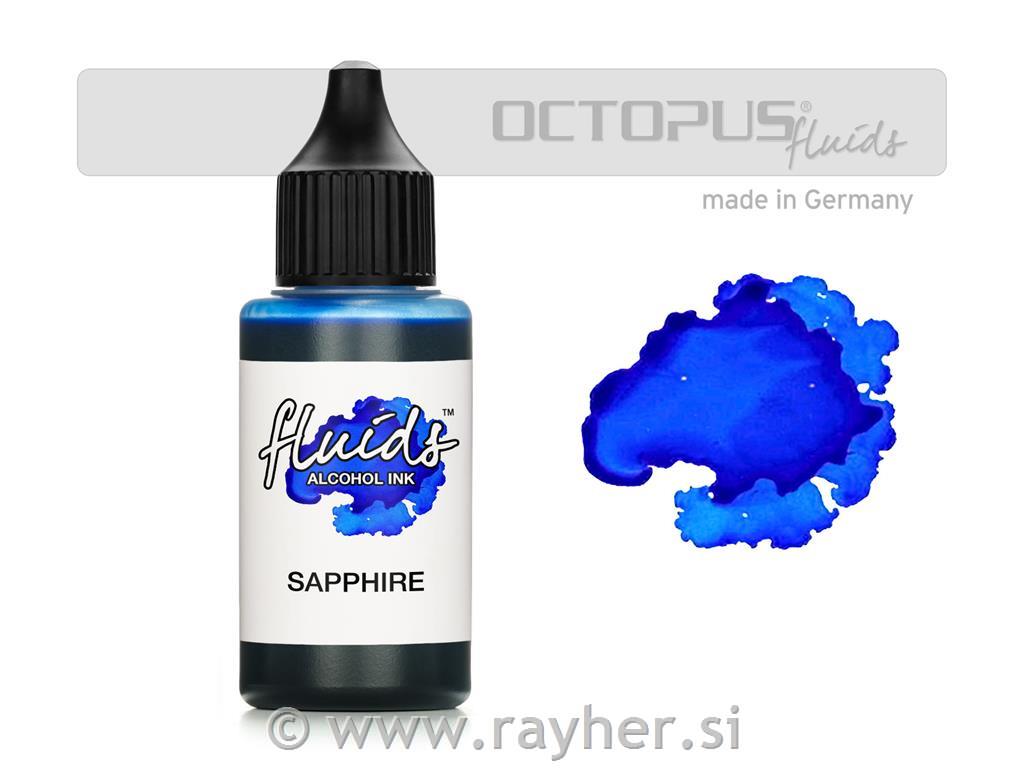 Alchohol Ink Fluids 30 ml, sapphire, translucent colour