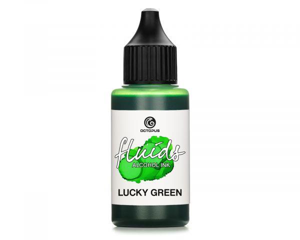 Alkoholni tuš Fluids 30 ml, lucky green, transparentna boja