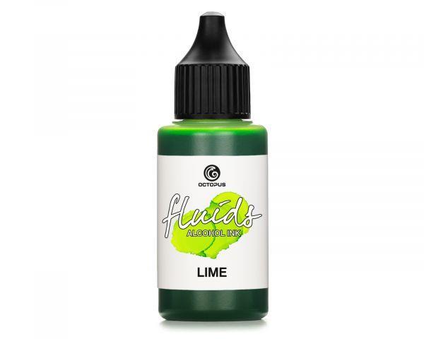 Alkoholni tuš Fluids 30 ml, lime, transparentna boja
