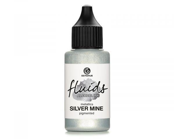 Alkoholni tuš Fluids 30 ml, silver mine, metalna boja