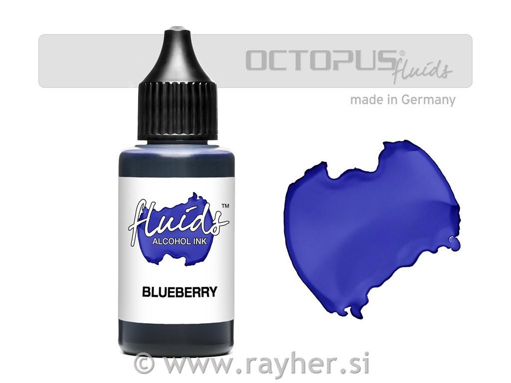 Alkoholni tuš Fluids 30 ml, blueberry, transparentna boja
