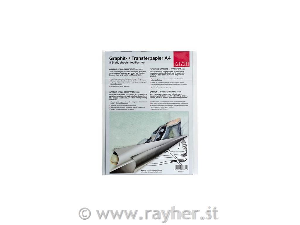 Transfer paper A4 black set 5