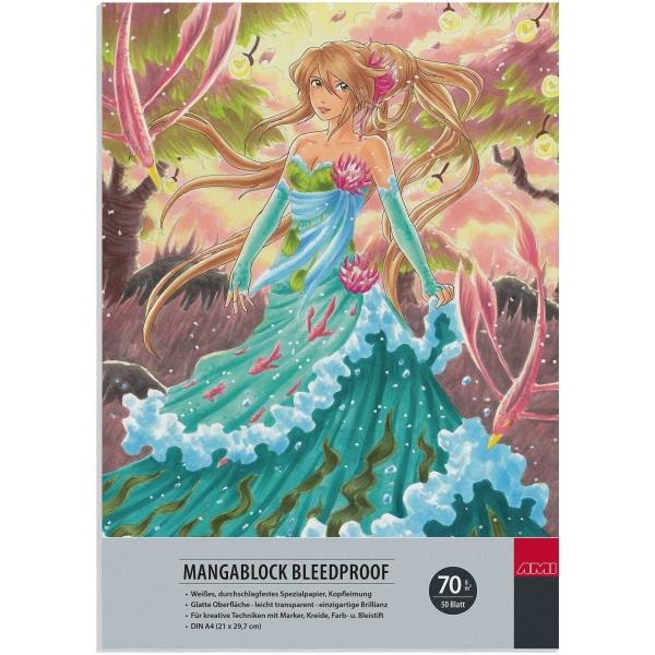 Skicirka Manga nerazlivna A3 70g 50 listna