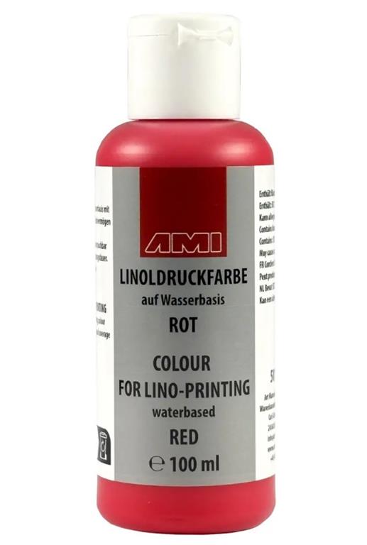 Block printing colour 100 ml red