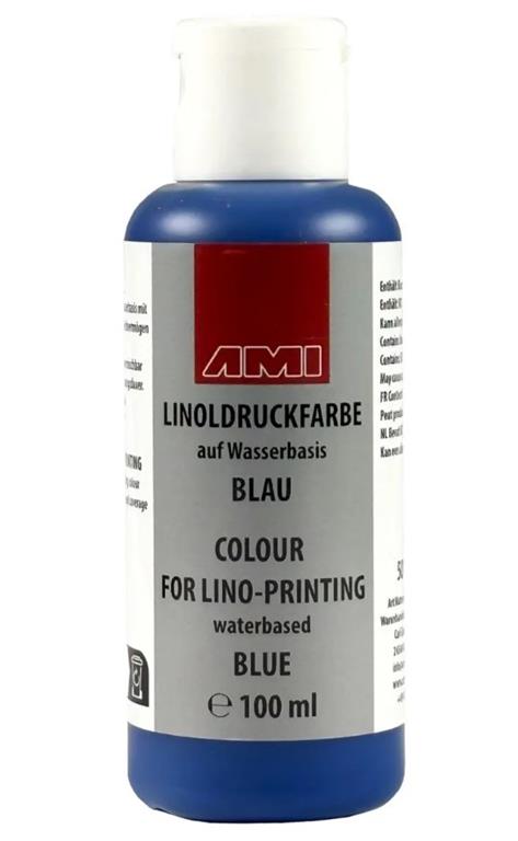 Block printing colour 100 ml blue
