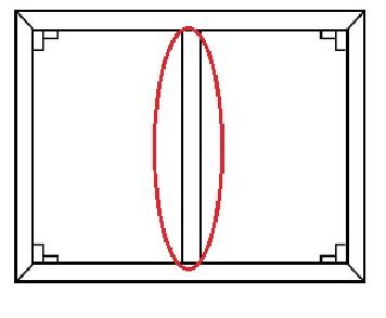 Vezna letvica za slepi okvir 60 cm