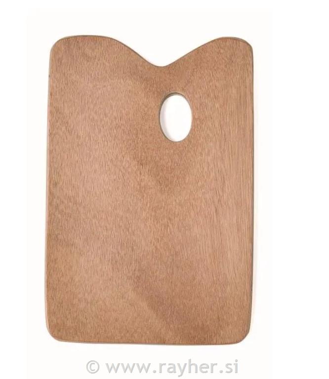 Paleta za slikanje, drvena 20x30 cm,, debljine 5 mm