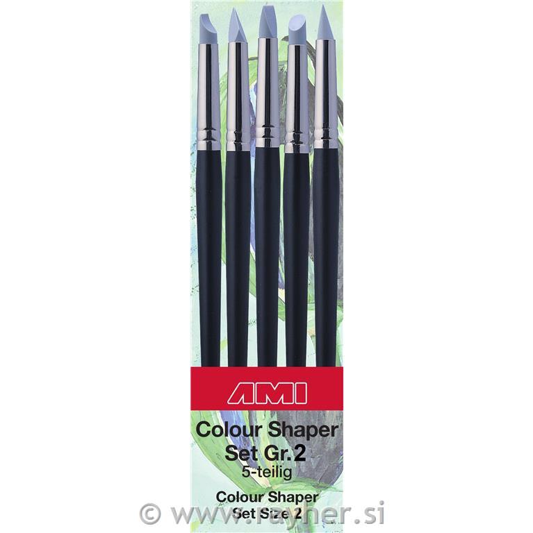 Colour Shaper čopiči 2 mm set 5