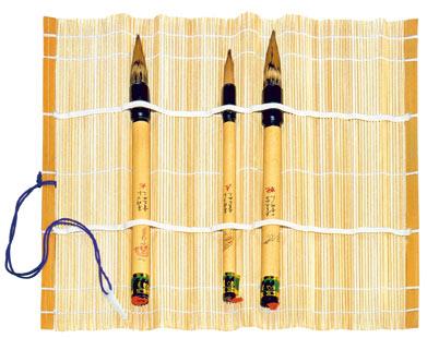 Bamboo Brush Mat 28x28cm natural