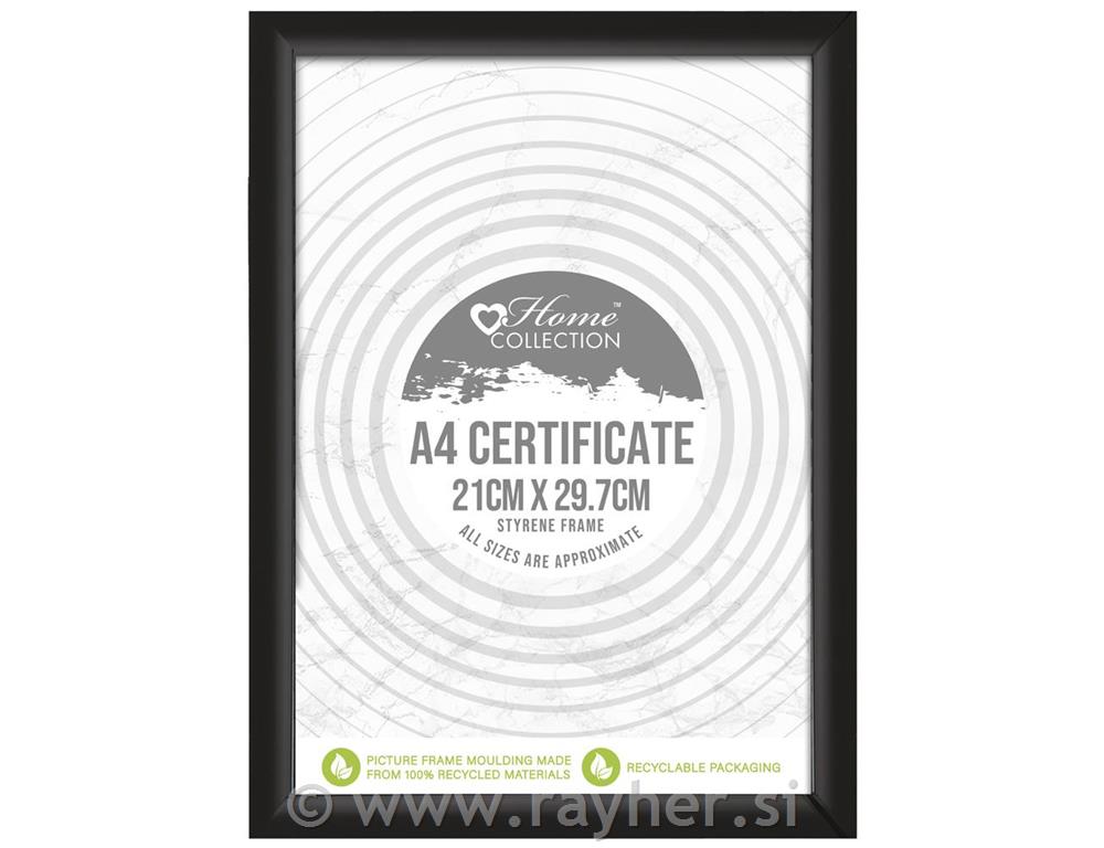 Okvir za slike A4, crni