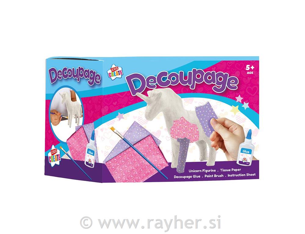 Kreativan set: Decoupage jednorog