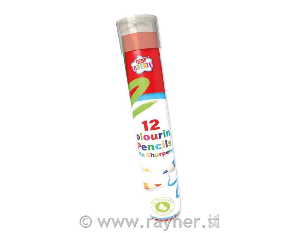 COLOURING PENCILS WITH SHARPENER