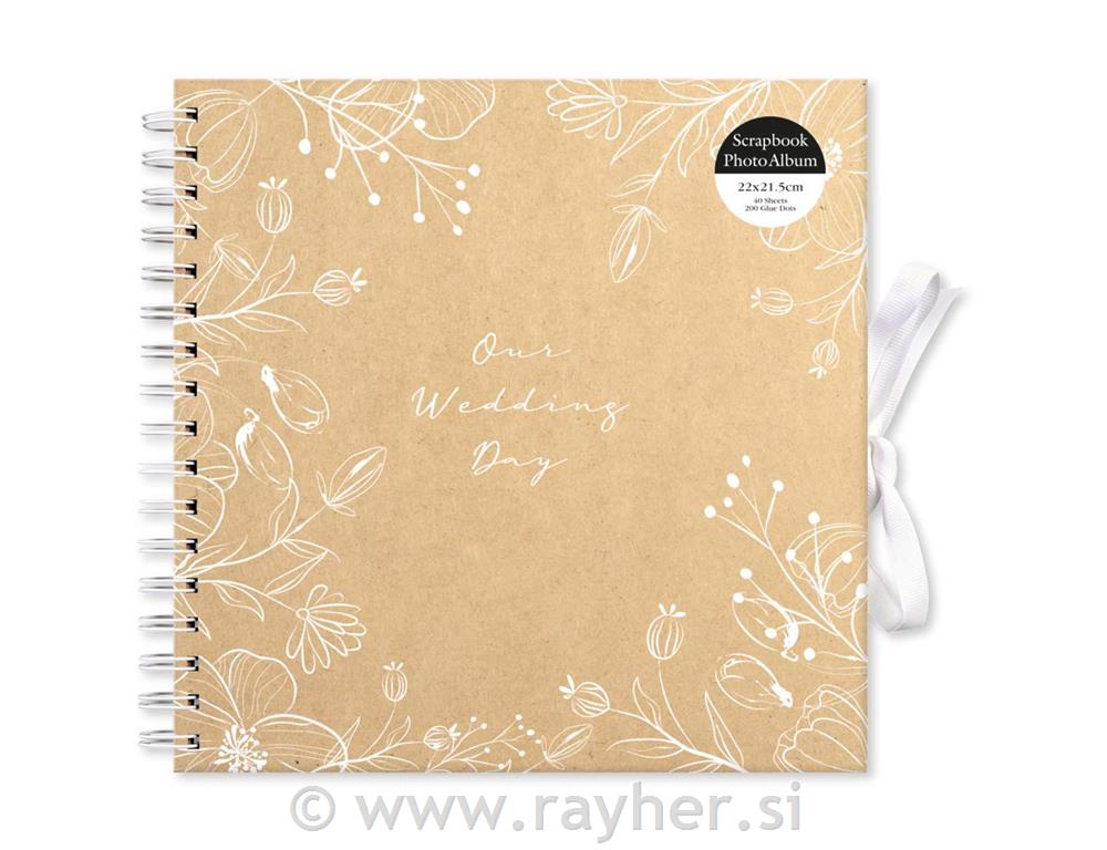 Scrapbook album, 40 listova, 22x21.5cm