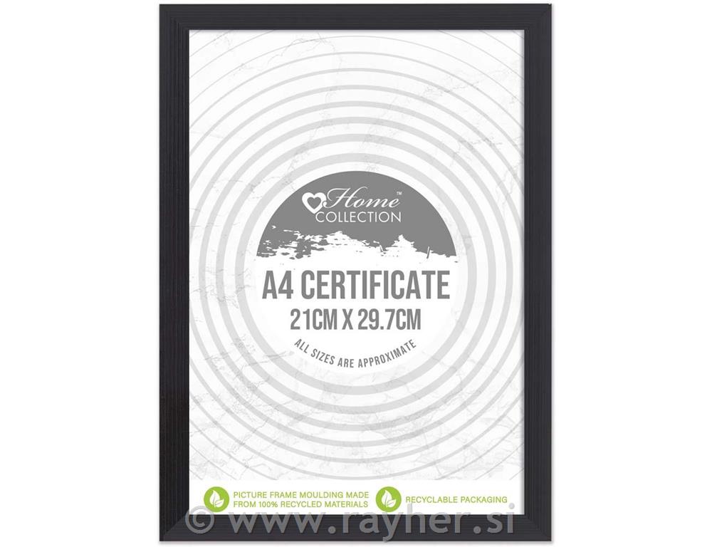 Okvir za slike, crni, A4