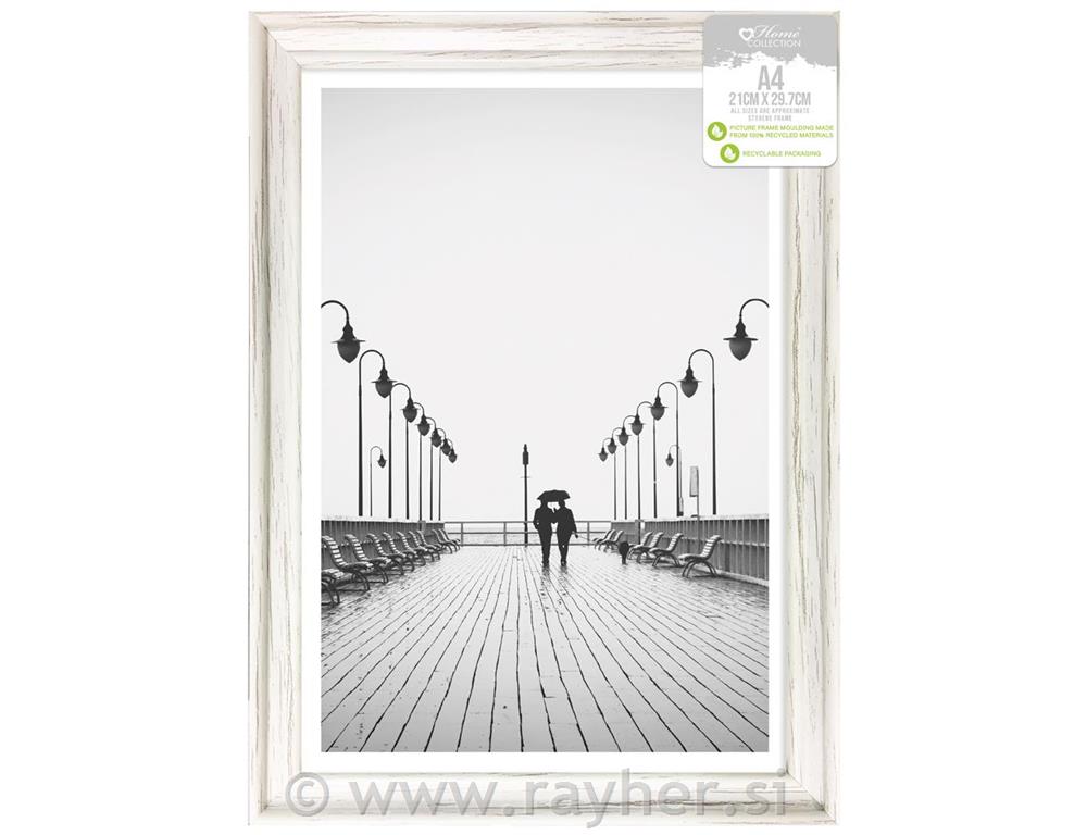 Okvir za slike, staro bijeli A4
