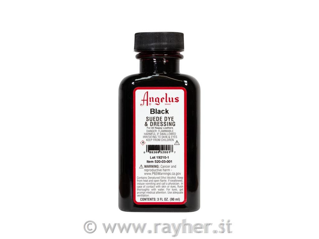 Angelus barva za semiš, črna, 90ml