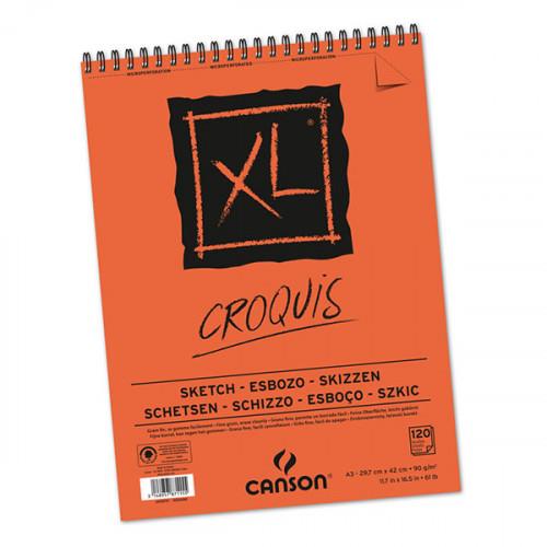 Blok za crtanje spirala XL Croquis A3 90