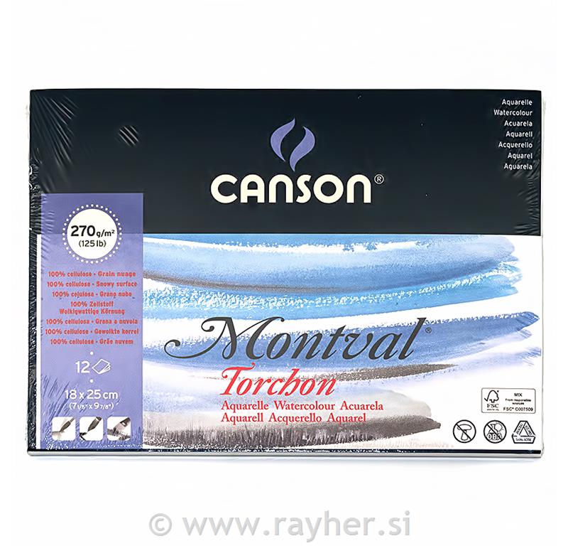 Watercolour pad Montval 18x25cm 270 g, 1