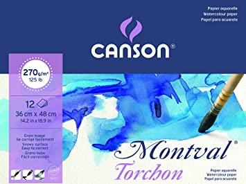Blok akvarel Montval 36x48cm 12 fg. 270g