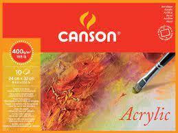Blok Canson Acrylic 24x32 cm 400 g, 10 l