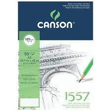 Blok za crtanje Canson 1557 A3 120 g, 50