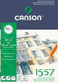 Blok za crtanje Canson 1557 A3 180 g, 30