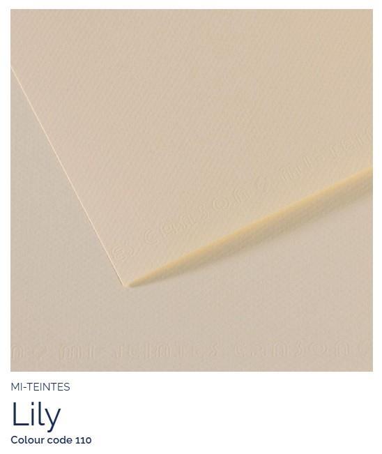 Papir Canson Mi-Teintes 50x65 cm 160g/m; 110 Lily