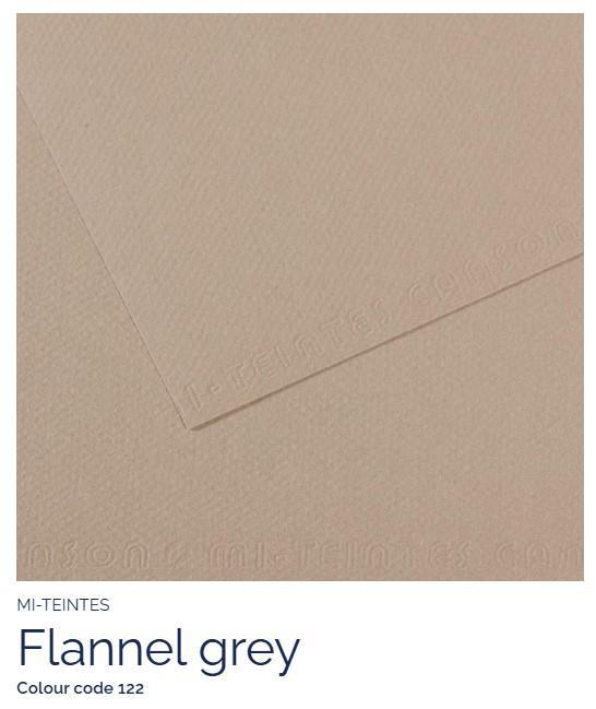 Papir Canson Mi-Teintes 50x65 cm 160g/m; 122 Flannel Grey