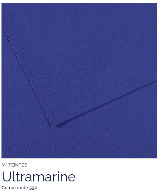 Papir Canson Mi-Teintes 50x65 cm 160g/m; 590 Ultramarine