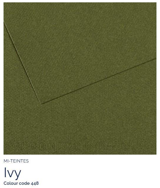 Papir Canson Mi-Teintes 50x65 cm 160g/m; 448 Ivy