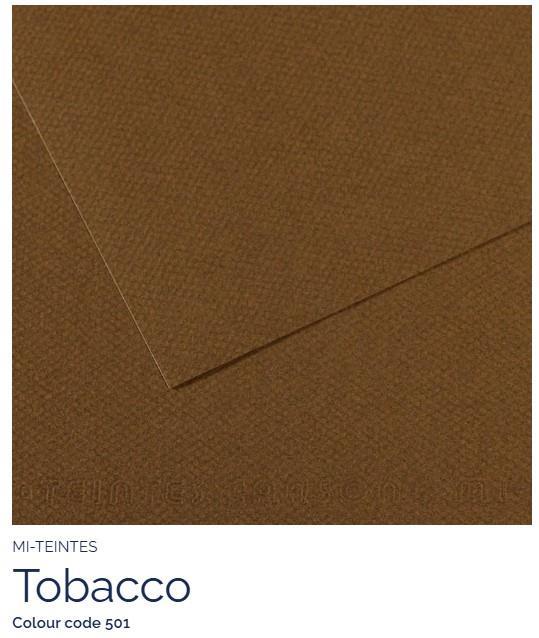 Papir Canson Mi-Teintes 50x65 cm 160g/m; 501 Tobacco