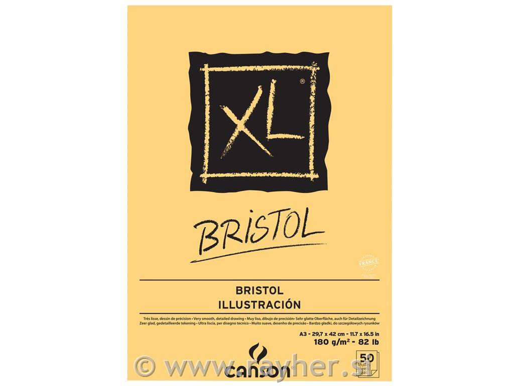 Blok za crtanje spirala XL Bristol A3 18