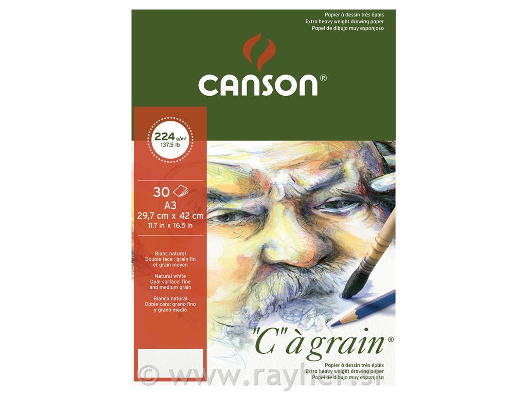 Blok za crtanje "C" á Grain A3 224 g, 30