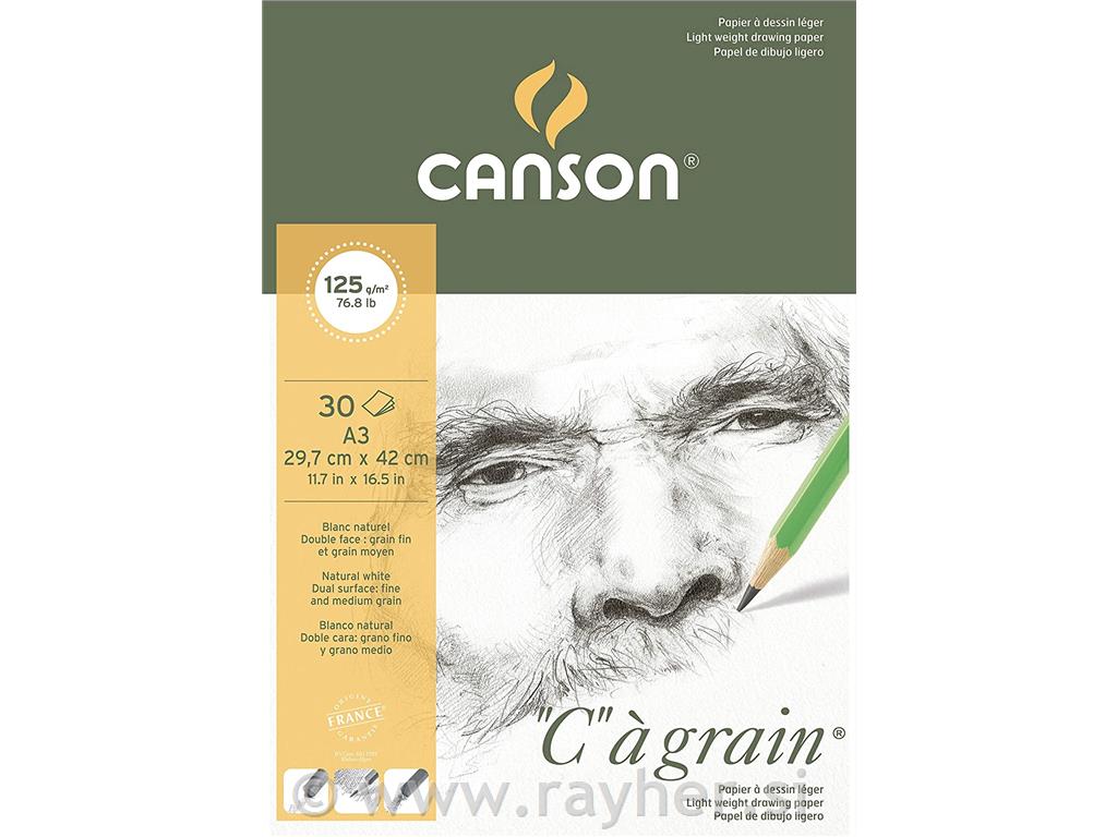 Blok za crtanje "C" á Grain A3 125 g, 30