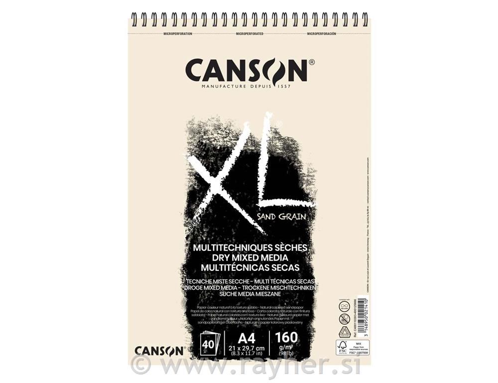Sketch pad spiral XL Sand Grain A4 160 g