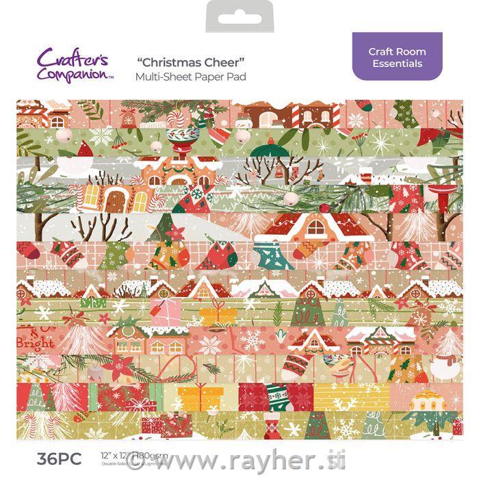 Set papira Christmas Cheer 30,5x30,5cm, 180g, 36 papira