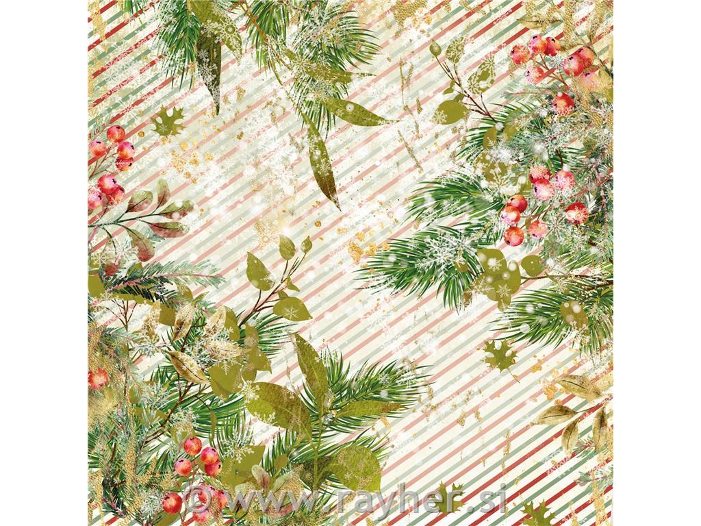 Set papirjev 30x30cm, Winter Berries