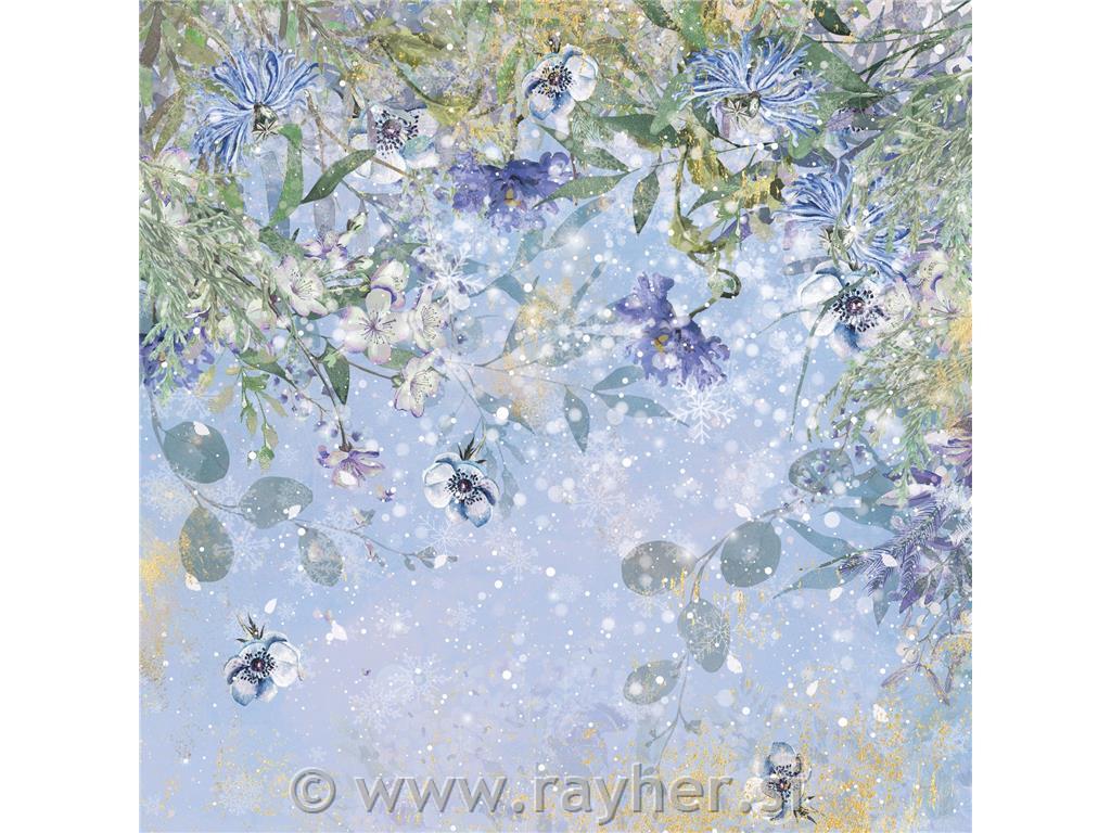 Set papirjev 30x30cm, Winter Frost