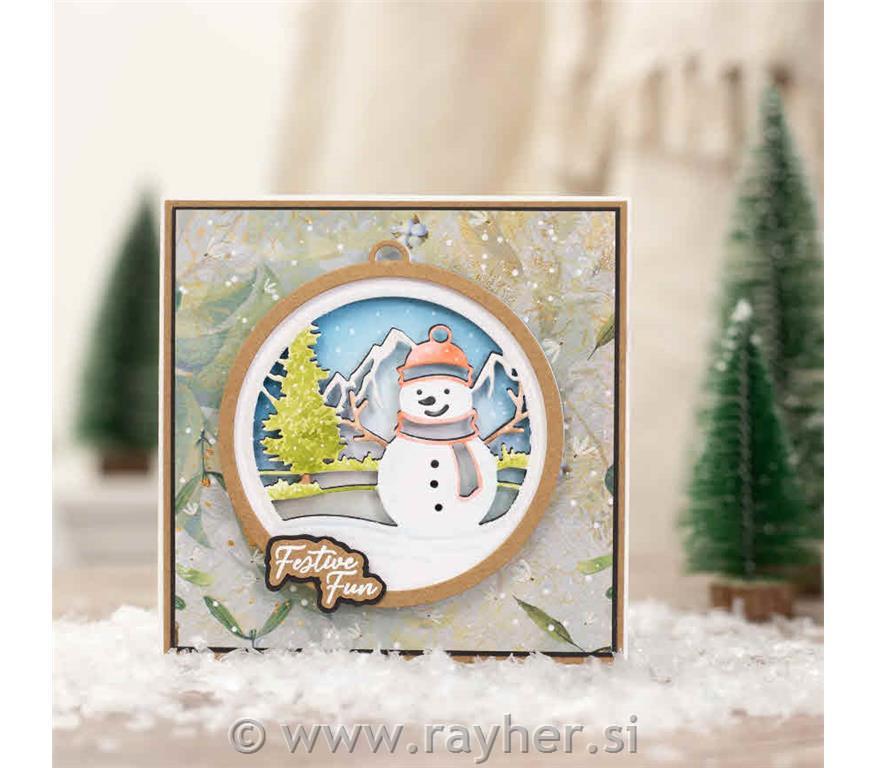 Stamp & Die - Festive Snowman
