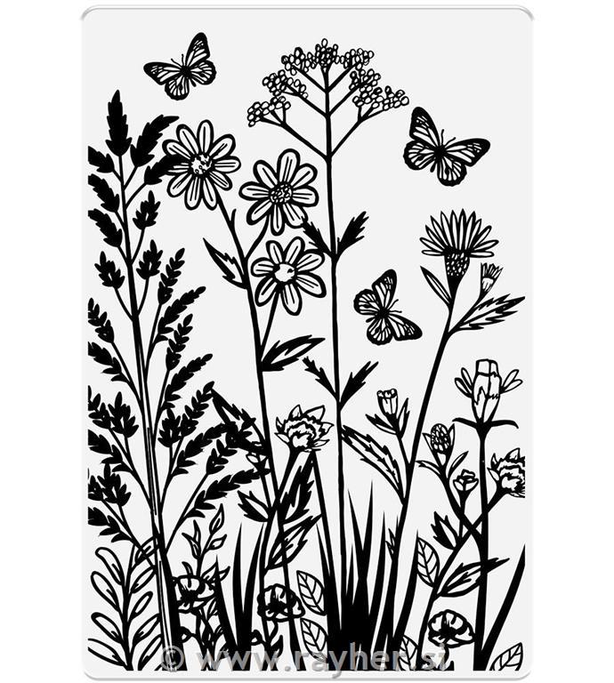Clear Stamp - Wild Flowers & Butterflies