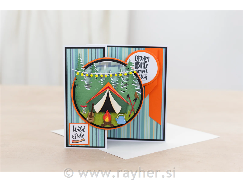 Šablone za rezanje Around the Campfire,set 22, 10.2cm x 8.6cm