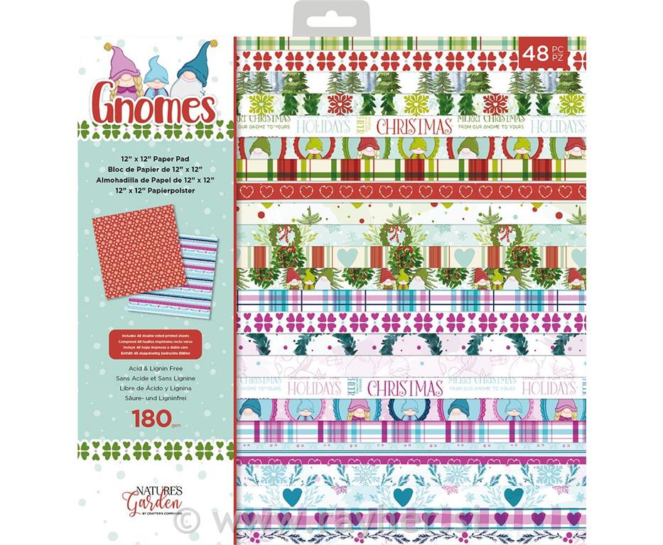 Set scrapbooking papira Gnome - 30.5x30.