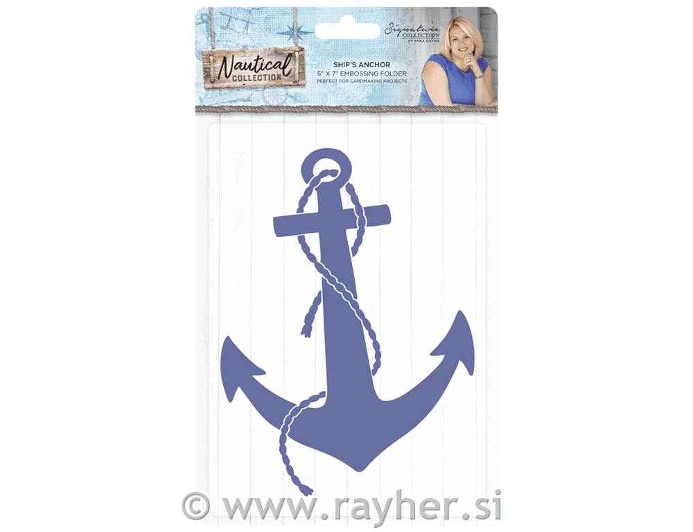 Tekst.plošča, Nautical, Anchor, 2D, 12.7x17.7cm