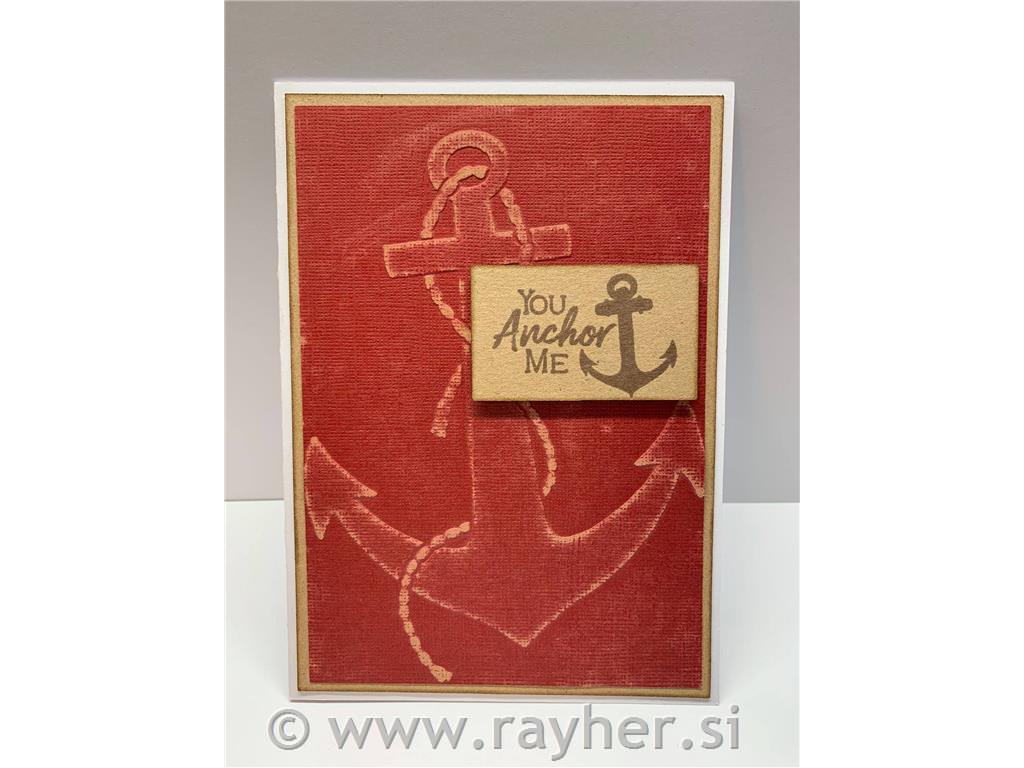 Tekst.plošča, Nautical, Anchor, 2D, 12.7x17.7cm