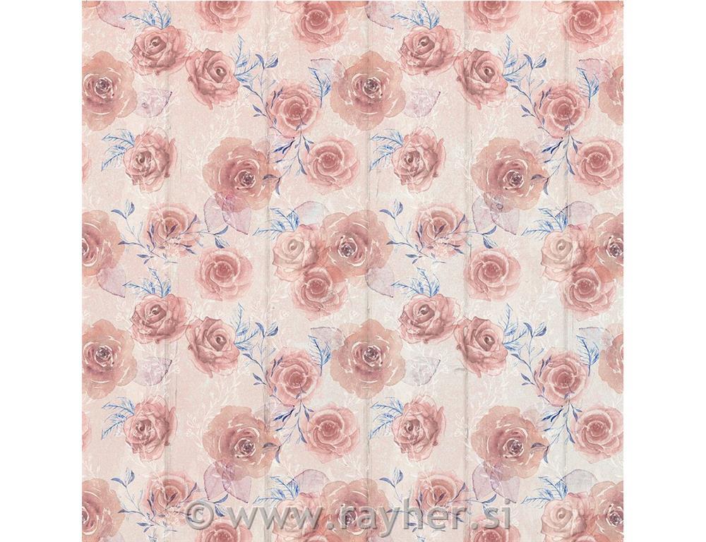 Set pergament papira,Rose Garden,30x30cm