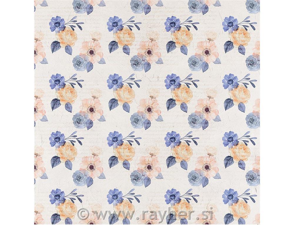 Set pergament papira,Rose Garden,30x30cm