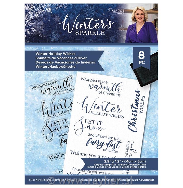 Štampiljke Sara Signature – Winter Holiday Wishes