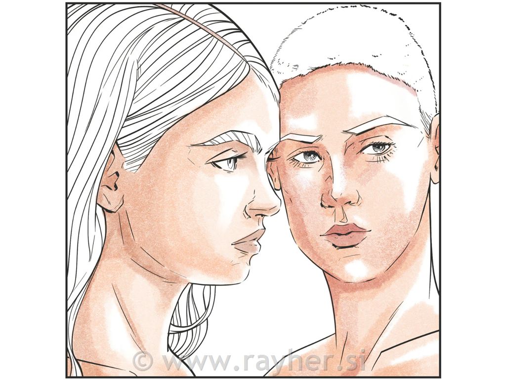 Flomasteri Spectrum Noir Fair Skintones, set 6