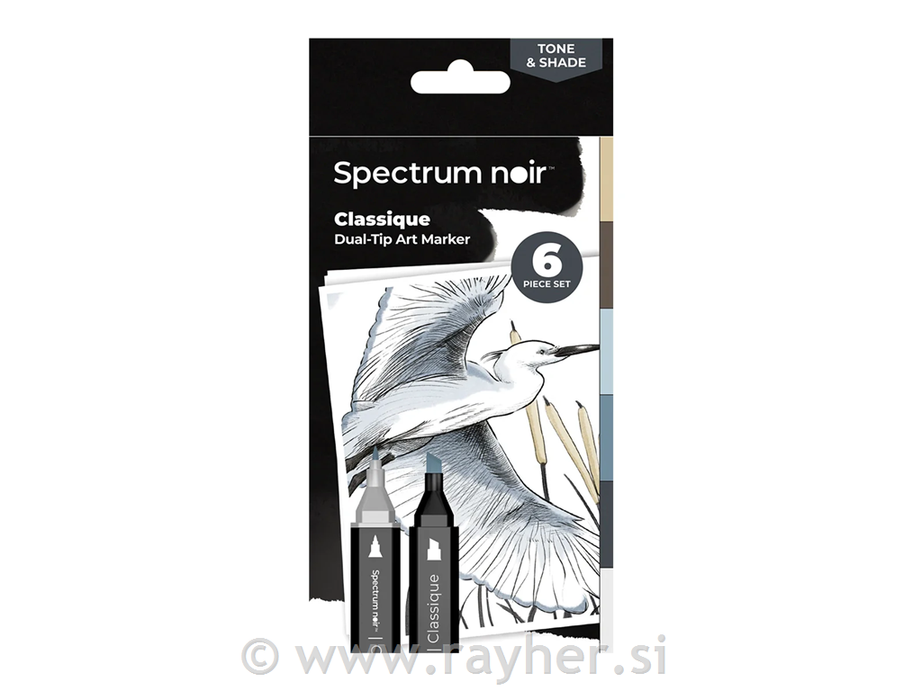 Flomasteri Spectrum Noir Tone & Shade, set 6